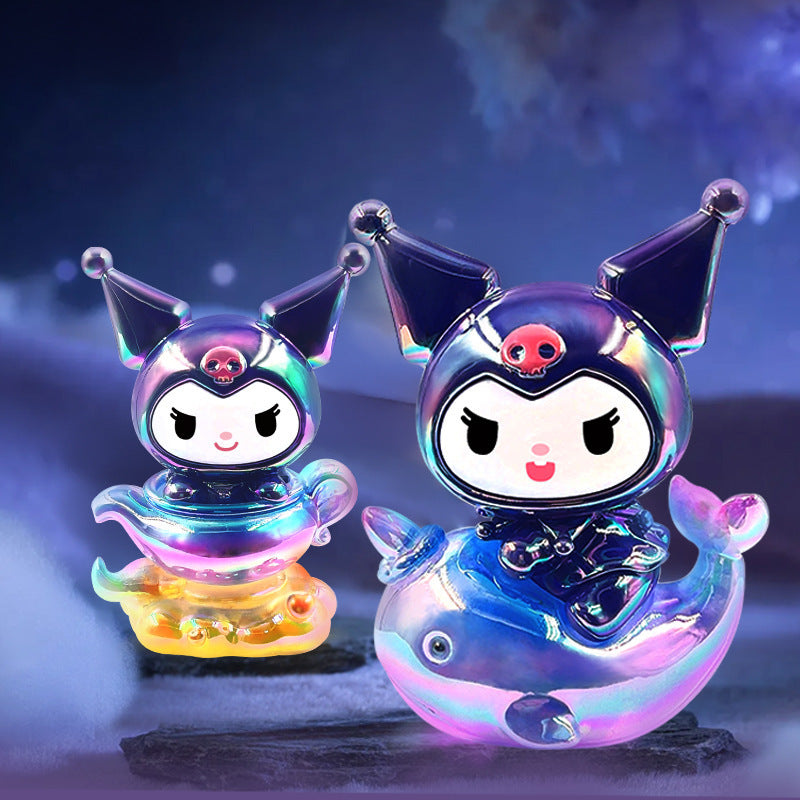 Y2K 6pcs Sanrio Dreamy Starry Sky Series Dolls Kuromi Trendy Mystery Box Surprise Pack Cute Gift Figurines