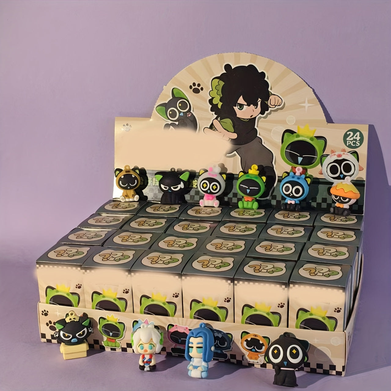48 Anime Mystery Blind Box Figures - Surprise Collectibles with Movable Dolls