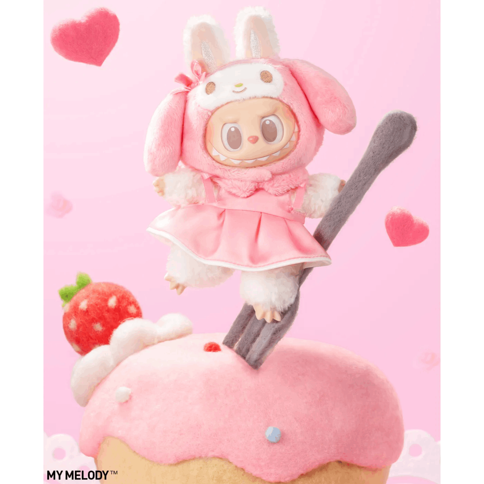 POP MART THE MONSTERS × Hello Kitty and Friends LABUBU Vinyl Plush Keychain 1pc Blind Box Cute Kawaii Sanrio Bag Pendant Blind Box