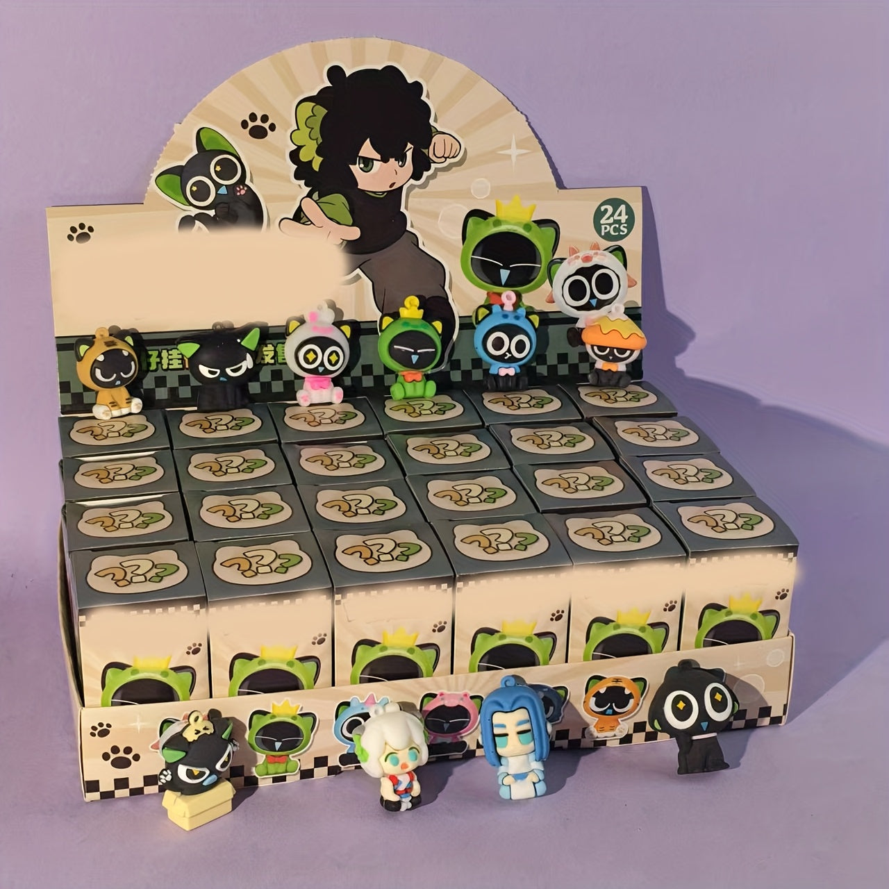 48 Anime Mystery Blind Box Figures - Surprise Collectibles with Movable Dolls