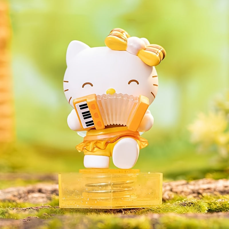 Random One Sanrio Family Bee Concert Series Kuromi Hello Kitty Trendy Blind Box Figure | Pvc Material, Mixed Colors