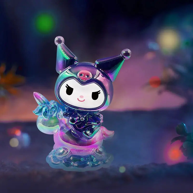 Y2K 6pcs Sanrio Dreamy Starry Sky Series Dolls Kuromi Trendy Mystery Box Surprise Pack Cute Gift Figurines